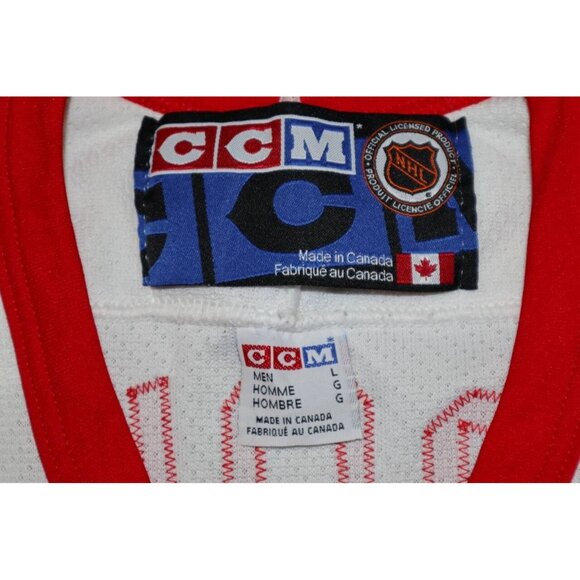 VTG Doug Brown #17 Detroit Red Wings CCM NHL Hockey Jersey Size L Canada Made - Picture 3 of 10